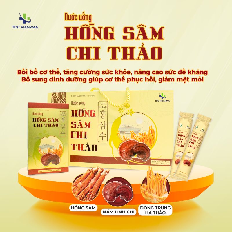 công dụng hồng sâm chi thảo